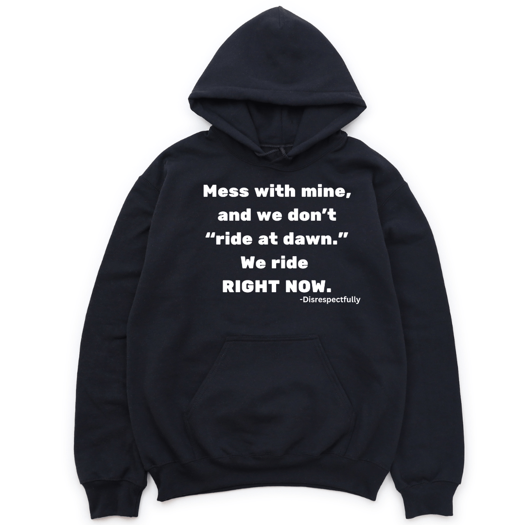 MESS WITH MINE HOODIE - BLACK HOODIE Merchanaire