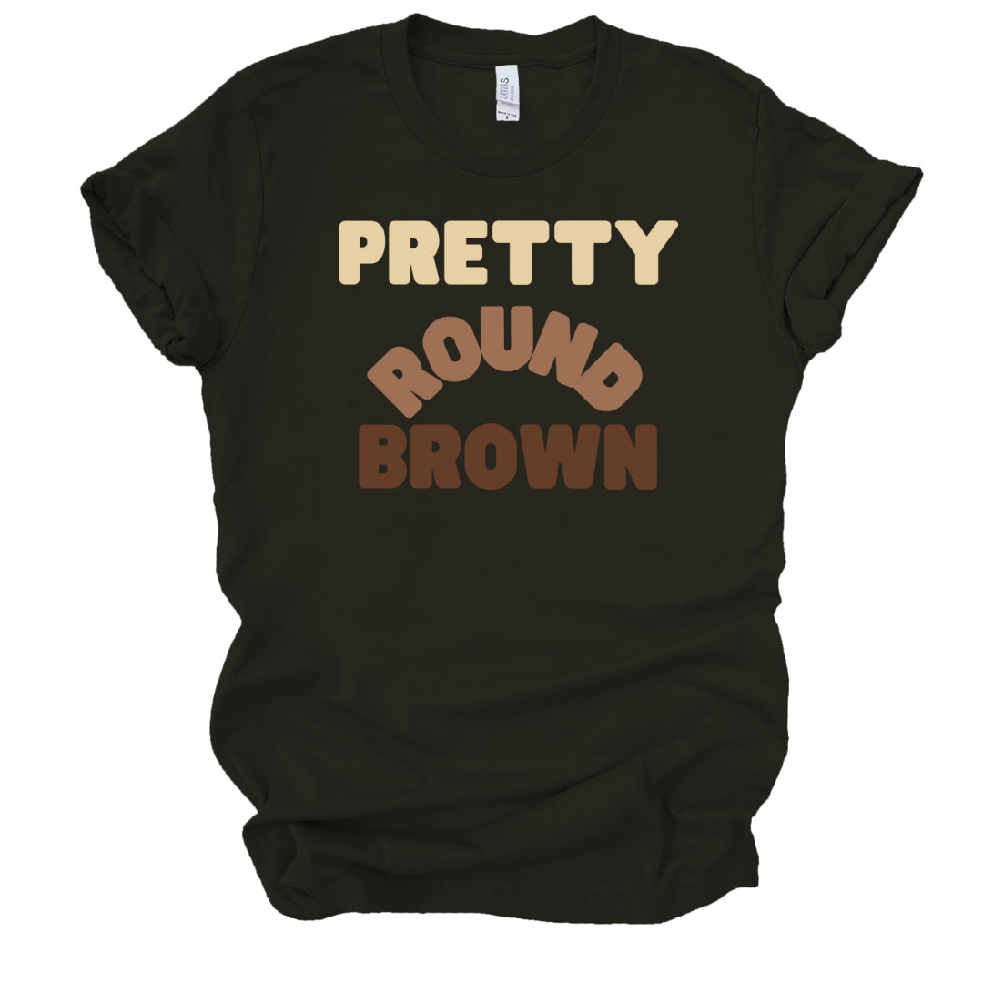Pretty Round Brown Tshirt
