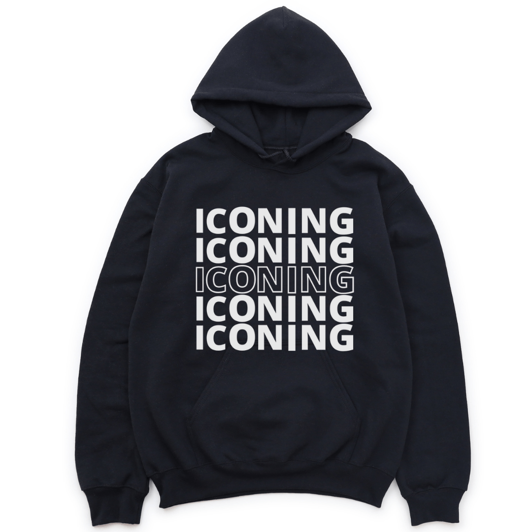 ICONING HOODIE - BLACK HOODIE Merchanaire