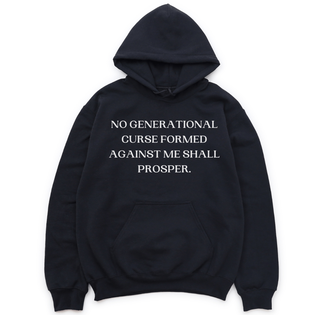 NO GENERATIONAL CURSE HOODIE - BLACK HOODIE Merchanaire