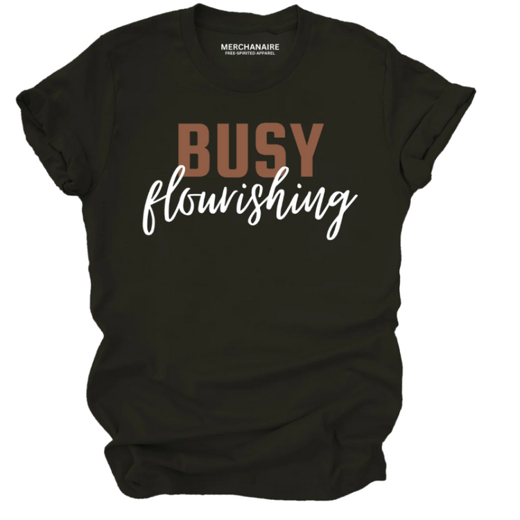 BUSY FLOURISHING - T - SHIRT - Black T-Shirt Merchanaire