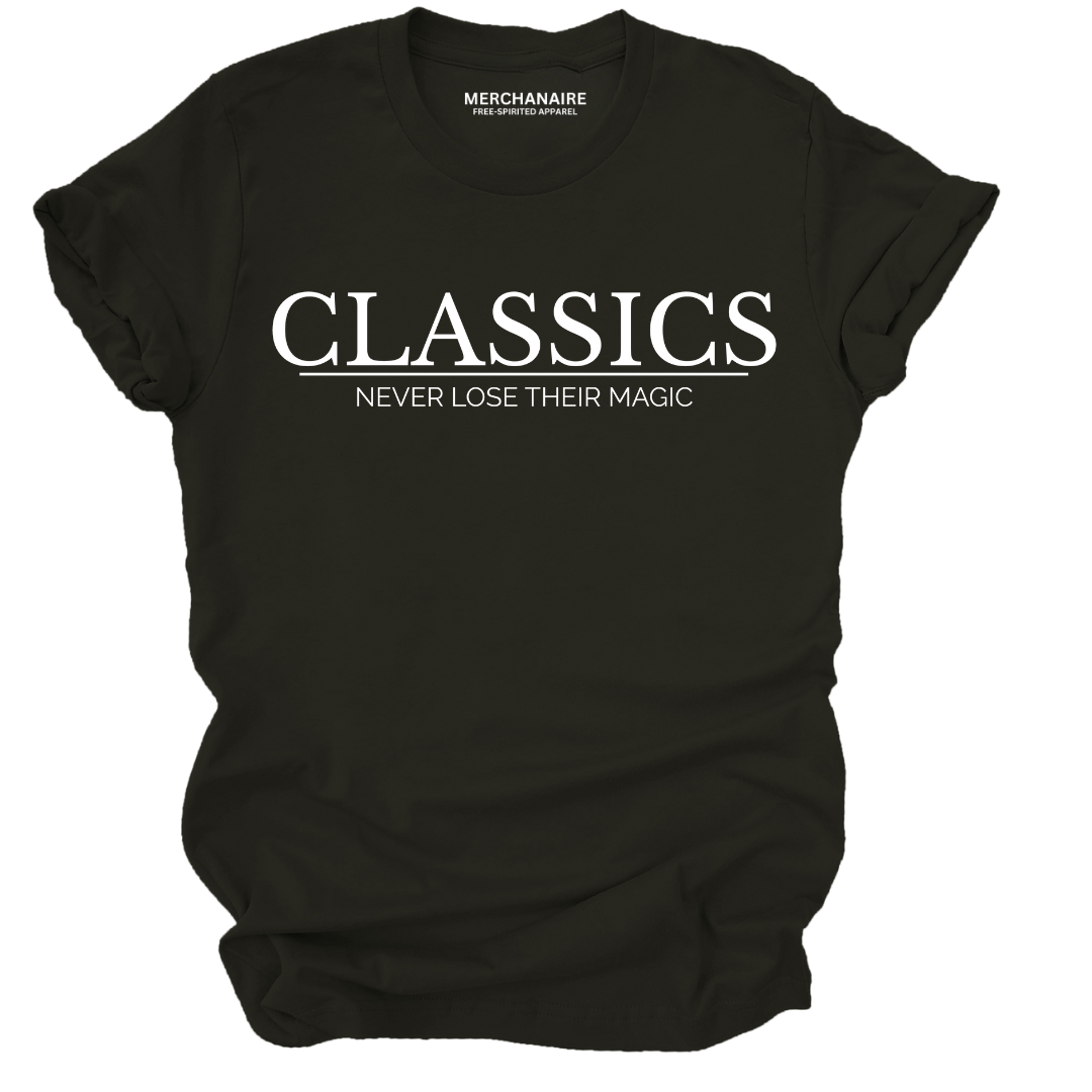 Classics Never Lose Their Magic T-Shirt - Black T-Shirt Merchanaire