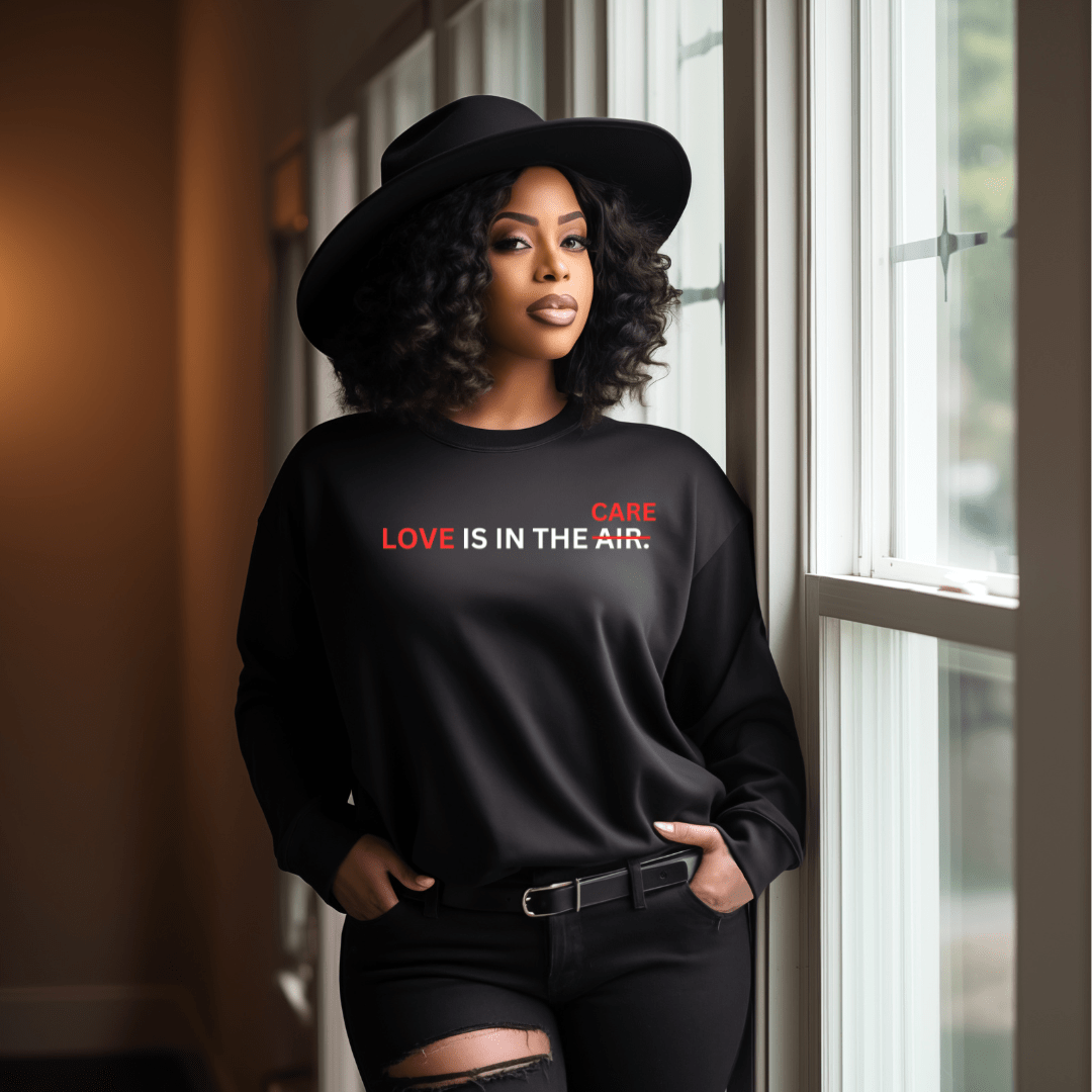 Love Is In The Care - Sweatshirt - BLACK Sweatshirt Merchanaire