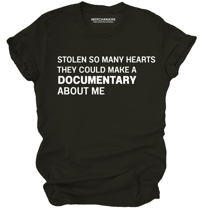Stolen So Many Hearts Documentary T-Shirt - Black T-Shirt Merchanaire