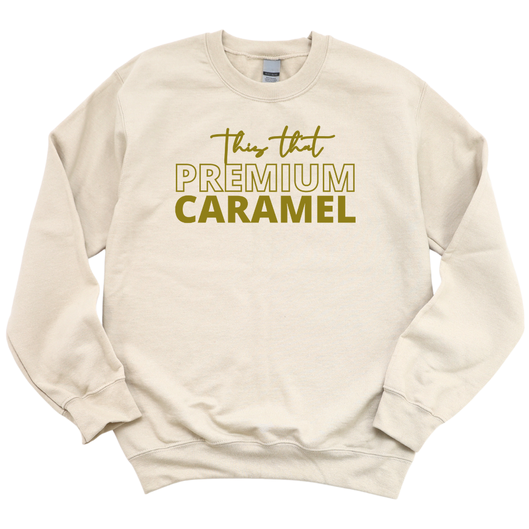 THIS THAT PREMIUM CARAMEL CREWNECK