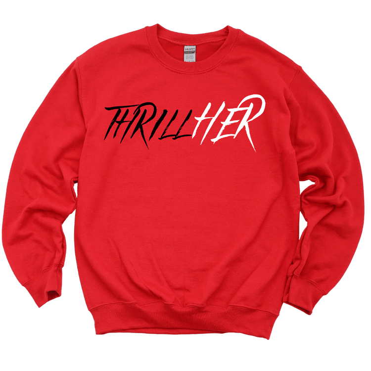 ThrillHer Crewneck - Red Shirts & Tops Merchanaire