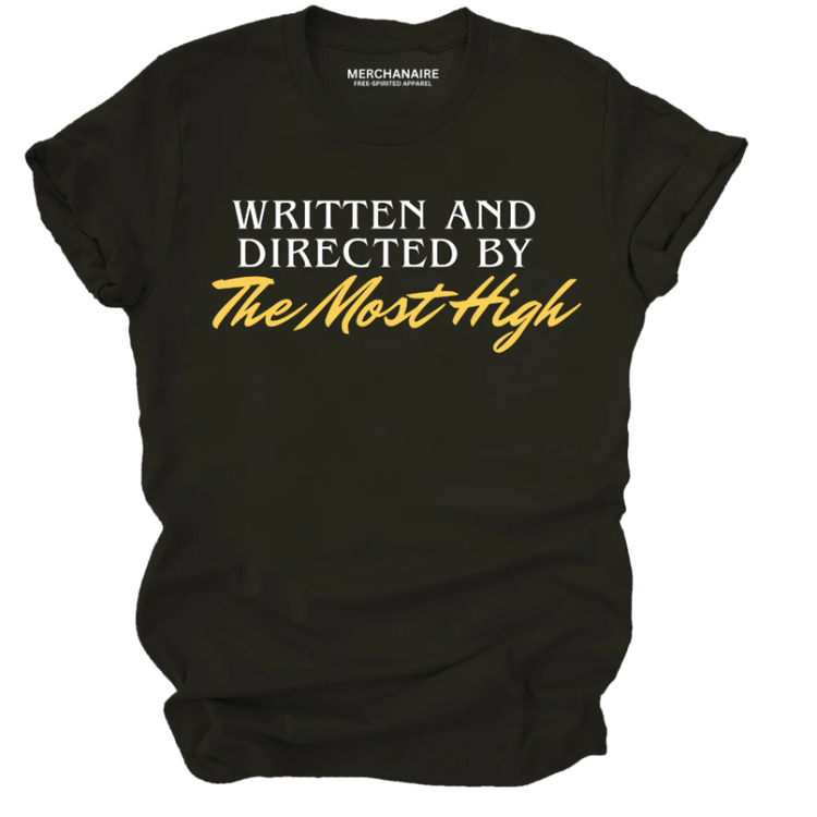 Written and Directed By The Most High - T-Shirt - BLACK T-Shirt Merchanaire