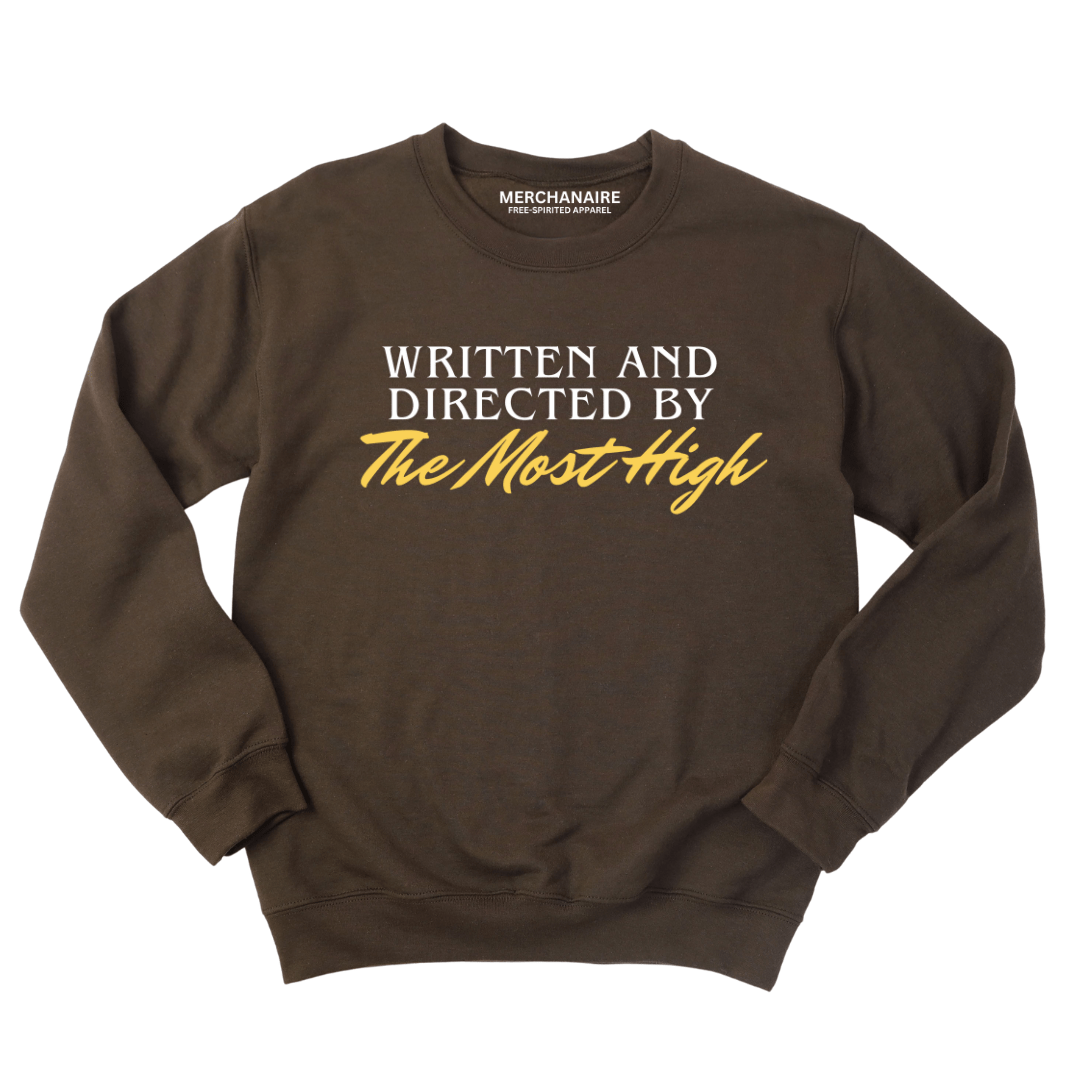 Written And Directed By The Most Hight - Sweatshirt - BROWN Sweatshirt Merchanaire