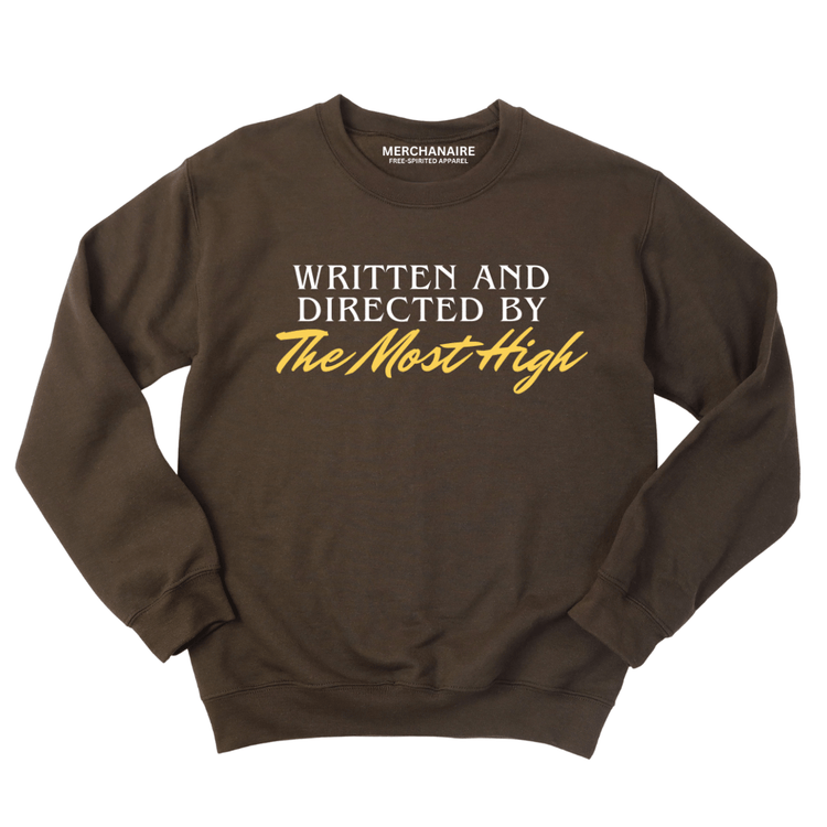 Written And Directed By The Most Hight - Sweatshirt - BROWN Sweatshirt Merchanaire