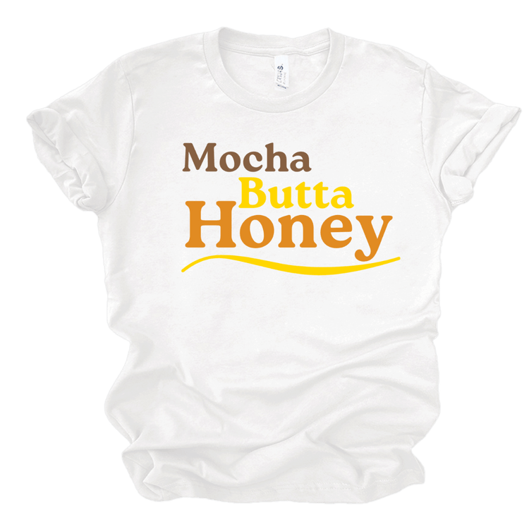 MOCHA BUTTA HONEY - WHITE Shirts & Tops Merchanaire