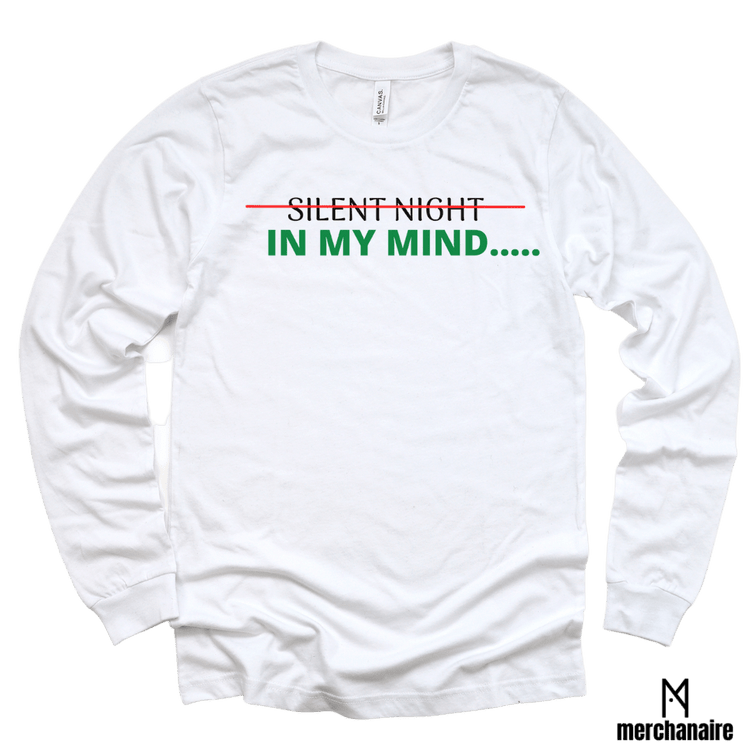 SILENT NIGHT/IN MY MIND - WHITE Shirts & Tops Merchanaire